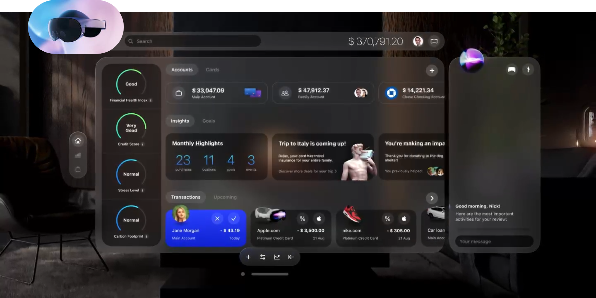 BankSphere AI-powered banking concept
